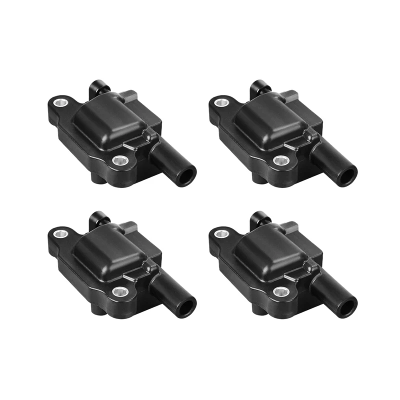 12611424 Set of 4 Ignition Coil for Chevy Cadillac GMC Pontiac 5.3L 6.0L V8 Engine Tahoe Yukon Silverado Impala 12570616