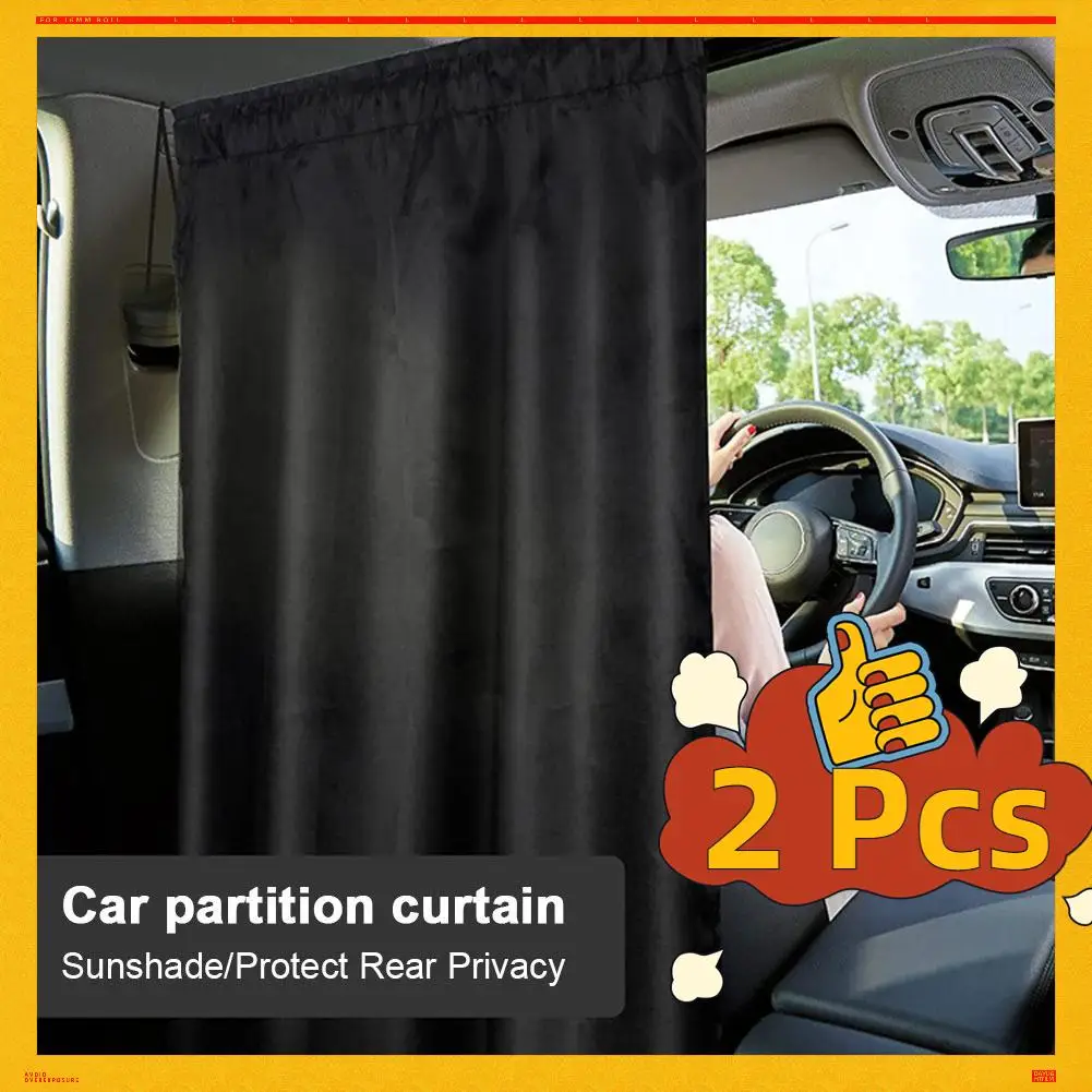 Car Privacy Curtains Taxi Car Isolation Curtain Partition Protection Curtain Sun Shades Side Window Covers