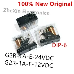 5-10PCS/Lot   G2R-1A-E-24VDC 、G2R-1A-E-12VDC  DIP-6   New original electromagnetic power relay   G2R-1A-E-DC24V 、G2R-1A-E-DC12V