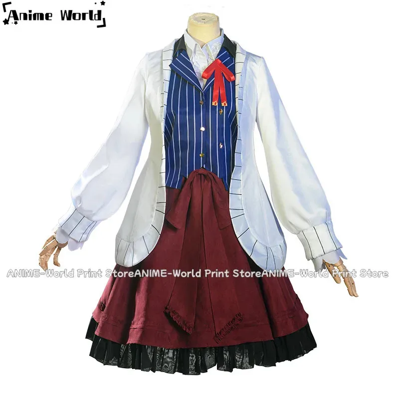 《맞춤형 사이즈》게임 올 타임 여성 주인공 스커트 코스튬 풀 세트 모자 포함 로리타 코스프레용,7;k'2.s;9