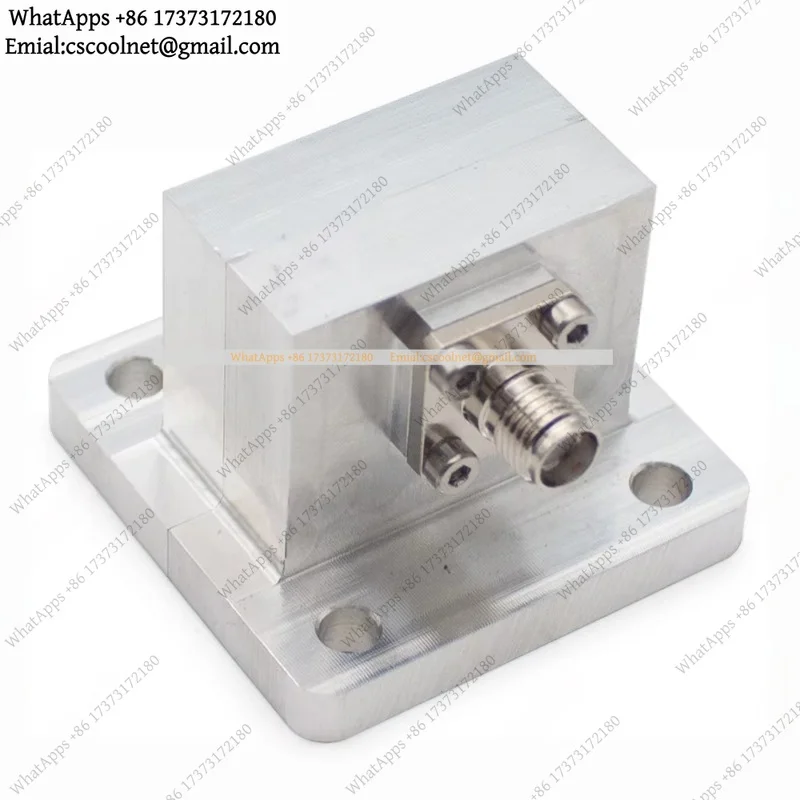 JS02 BJ120 WR75 Waveguide to Coaxial Transition 9.84-15GHz Low VSWR 1.2 Electronic Component