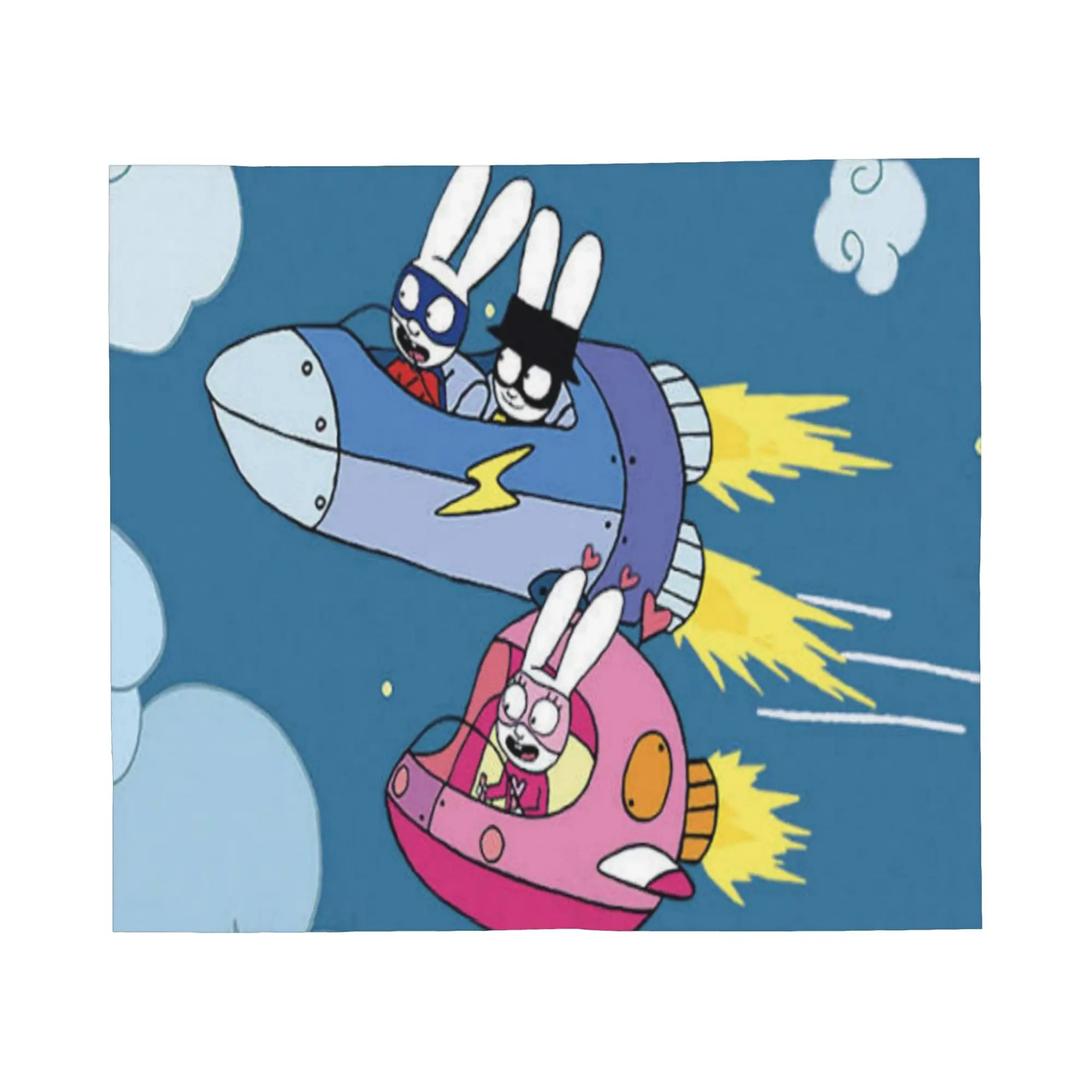 Simon Super Rabbit Blanket Multiple Sizes Soft and Lightweight  Throw Blankets for Sofa Couch and Bed