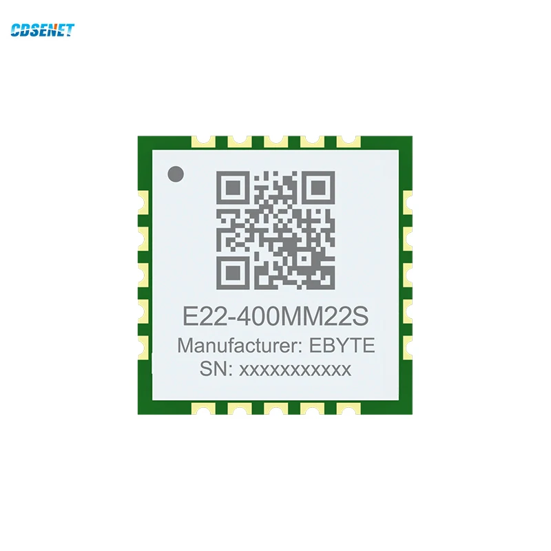 2pcs SX1268 433MHz 470MHz Lora Wireless RF Module CDSENET E22-400MM22S 22dbm 7Km SMD Antenna Stamp Holes/IPEX Small Size