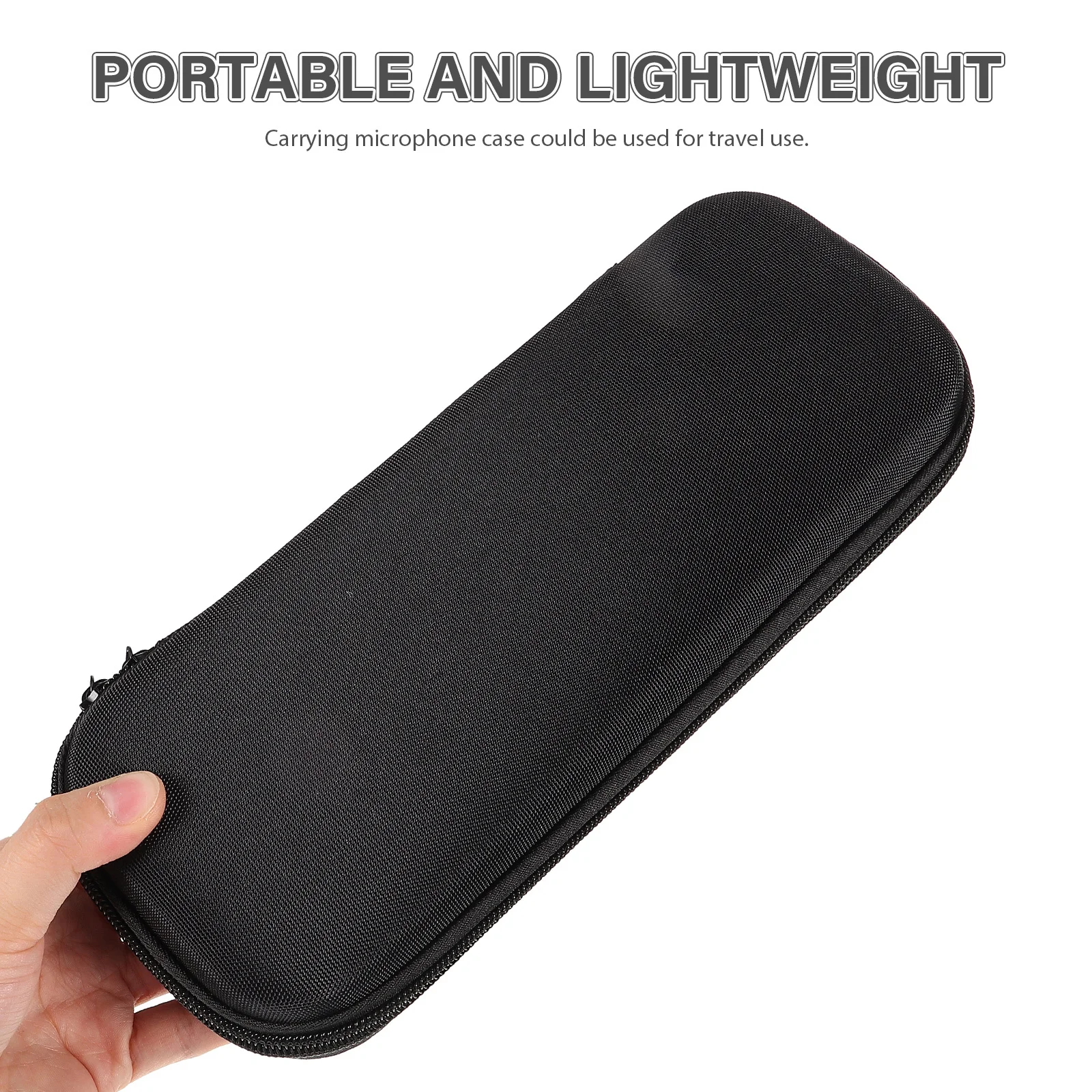 

Lightweight Portable Microphone Bag Shockproof Carrying Case Travel Storage Wireless Handheld Mic Case Microphone Bag