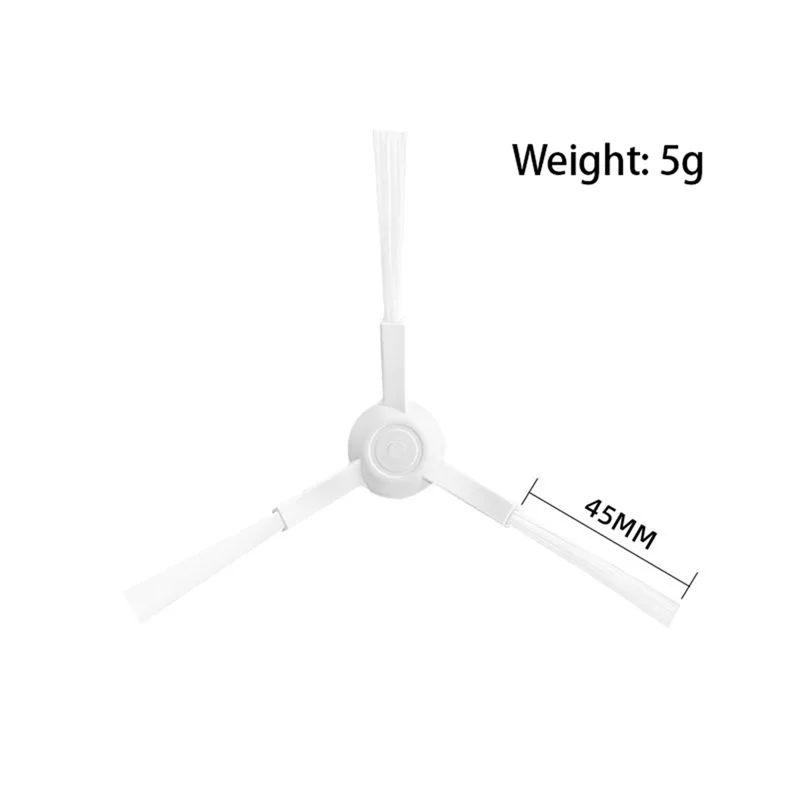 8 ชิ้นสําหรับ Xiaomi E10 E12 B112 เครื่องดูดฝุ่นหุ่นยนต์อะไหล่อุปกรณ์เสริมแปรงด้านข้าง # เอ66K