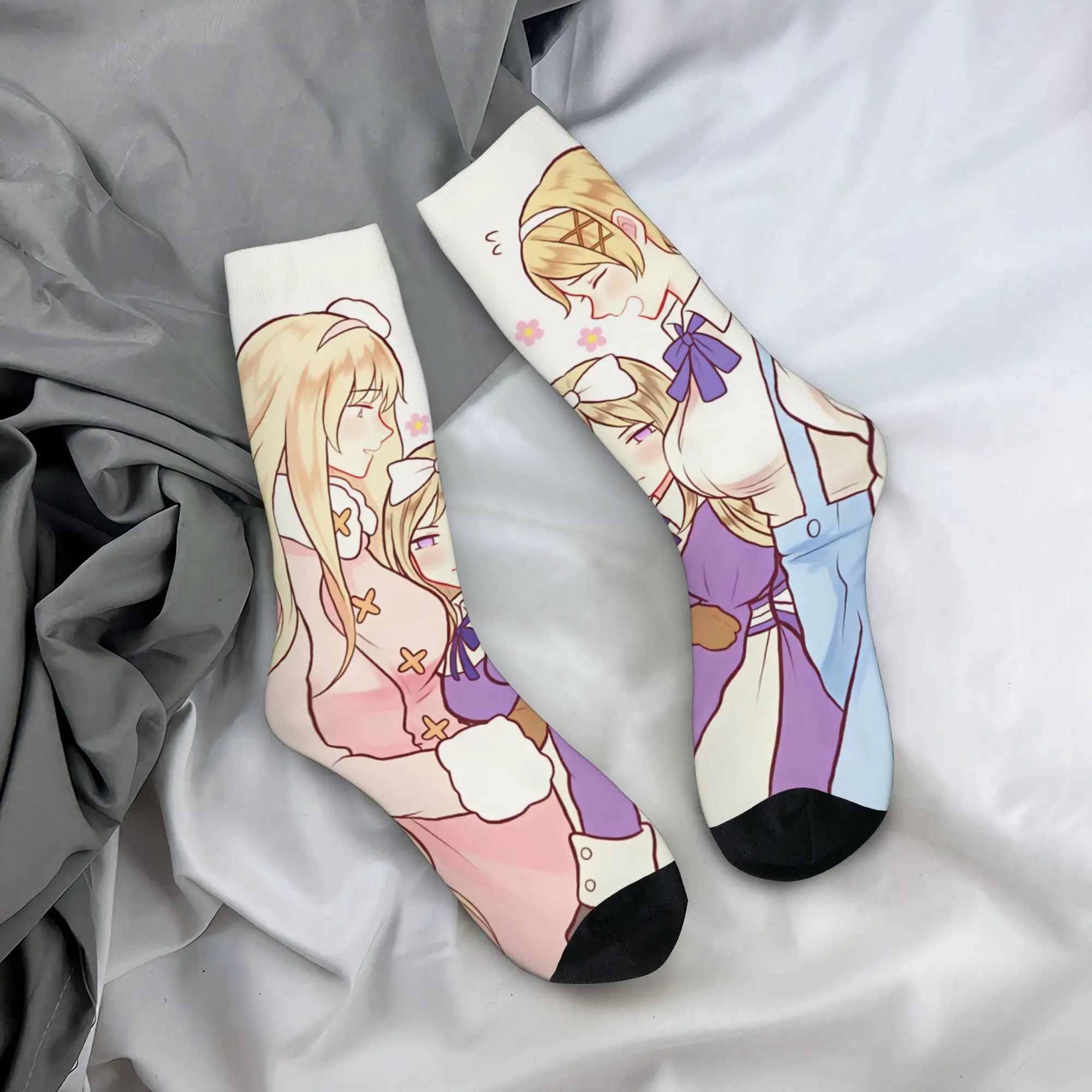 H-Hetalia A-Axis P-Powers Anime Mens Crew Socks Unisex Funny 3D Print  Dress Socks