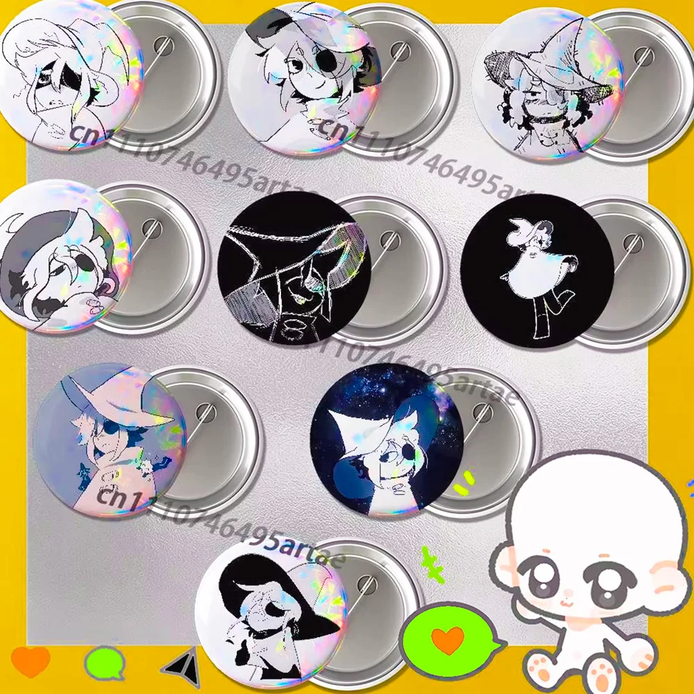 Badges Button Round Creative Brooch Badge Bag Decor Accessories Fans Collect Siffrin In Stars and Time Creature Friends Gifts