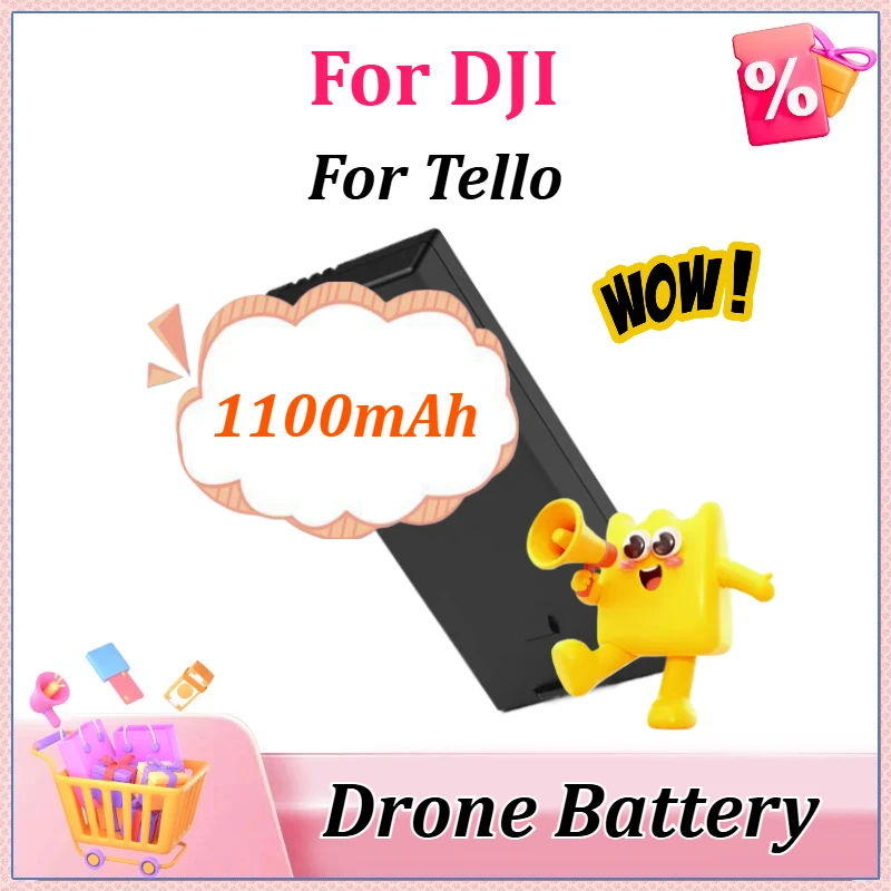 

Новые модернизированные аккумуляторы 3.8V 1100mAh для дрона DJI Tello: высококачественные перезаряжаемые интеллектуальные батареи и аксессуары для полетов