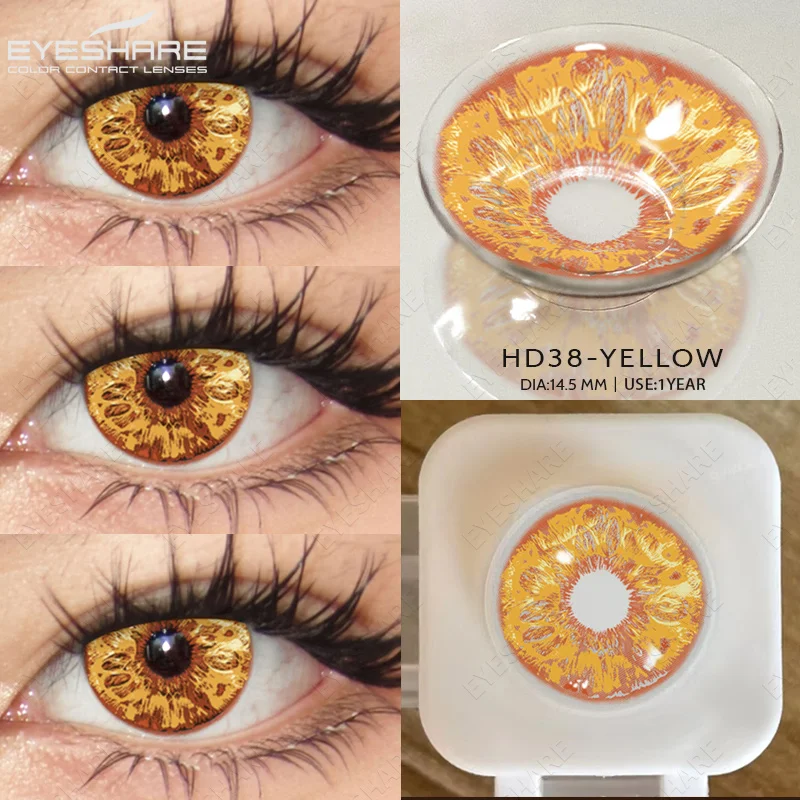 EYESHARE Anime-Zubehör Augenlinsen 1 Paar Cosplay Farbige Kontaktlinsen für Augen Verrücktes Halloween-Make-up Farbige Augenlinsen – Detail 28