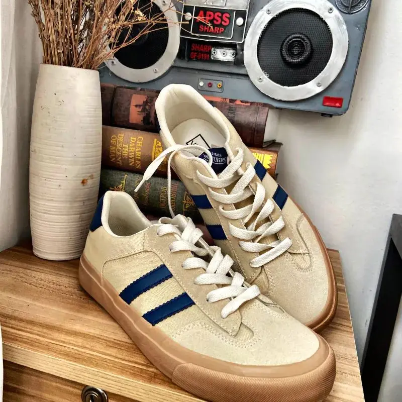 

Simple Versatile Canvas Shoes Mesh Rubber Outsole Large Bottom Dequn Women's Style Spring Summer Unisex Canvas Shoes