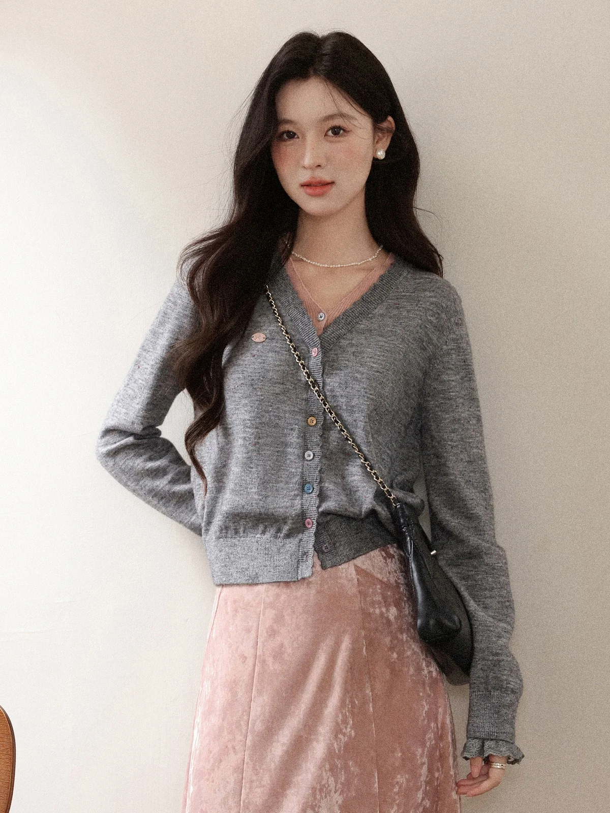 

Женский кардиган South Deer Berlin Floral, длинный, вязаный, с открытыми плечами, новинка ранней осени, топ средней длины