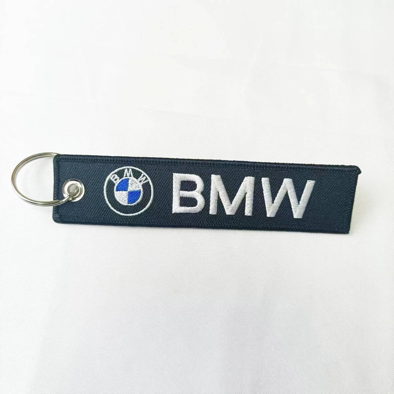 BMW Keychain Woven Label Nylon Keytag Black for E90 E60 G26 E46 E60 F30 E36 G20 F10 G30 E39 car Keyring Accessories Fashion Gift