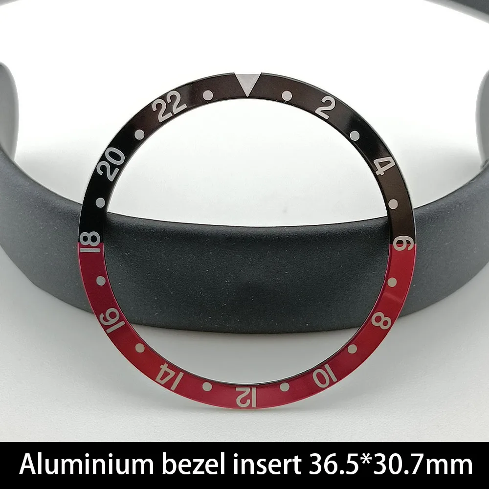 Sloping Aluminium Bezel Insert 36.5*30.8mm Replacement of Watch Accessories parts Watch Cases Replace Accessory Bezel