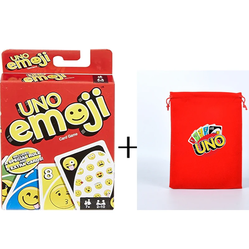 

Mattel Games UNO Emoji Card Game for Kids Adults Fun Emojis for Family and Game Night Kids Toy Comes with Free Storage Bag