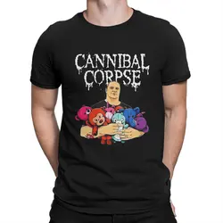 Aheupote T-Shirts Men Cannibal Corpse Humor 100% Cotton Tee Shirt Round Neck Short Sleeve T Shirt Gift Idea Clothes