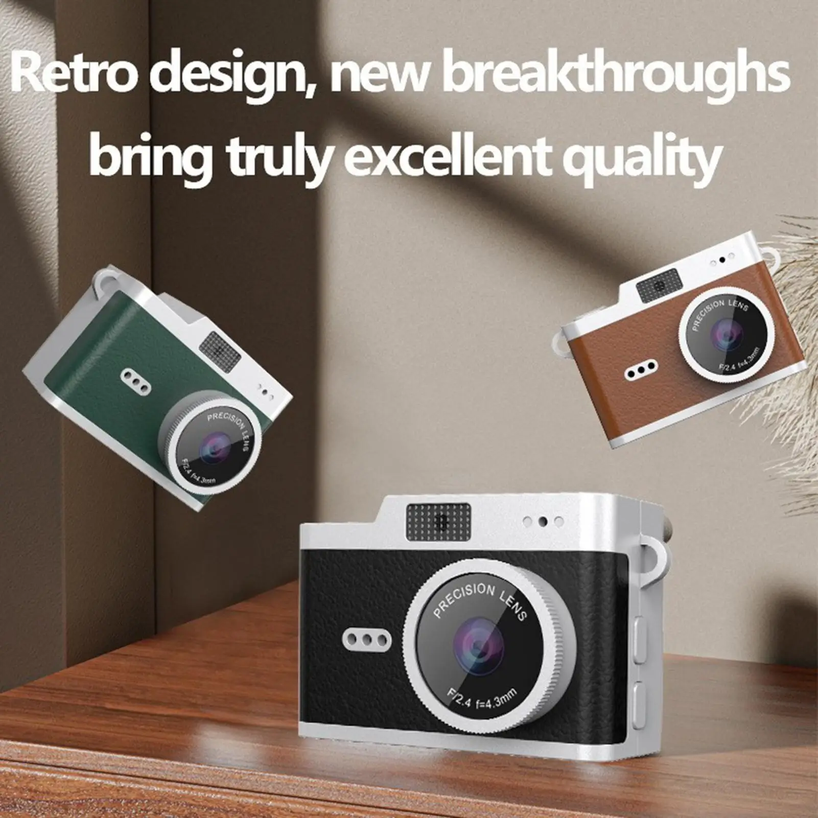 كاميرا رقمية للأطفال 1080P مسجل فيديو كاميرا صغيرة محمولة مع 3 مرشحات هدية عيد الميلاد للأطفال المبتدئين #2