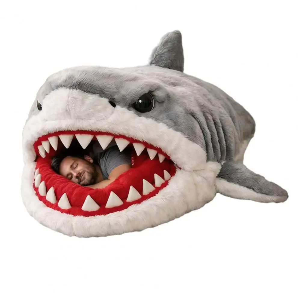 Saco de Dormir de Felpa para Adultos de 190x80cm, con Diseño de Gato, Rana, Tiburón, Serpiente, Conejo, para el Hogar, Viajes, Clima Frío, para Siesta