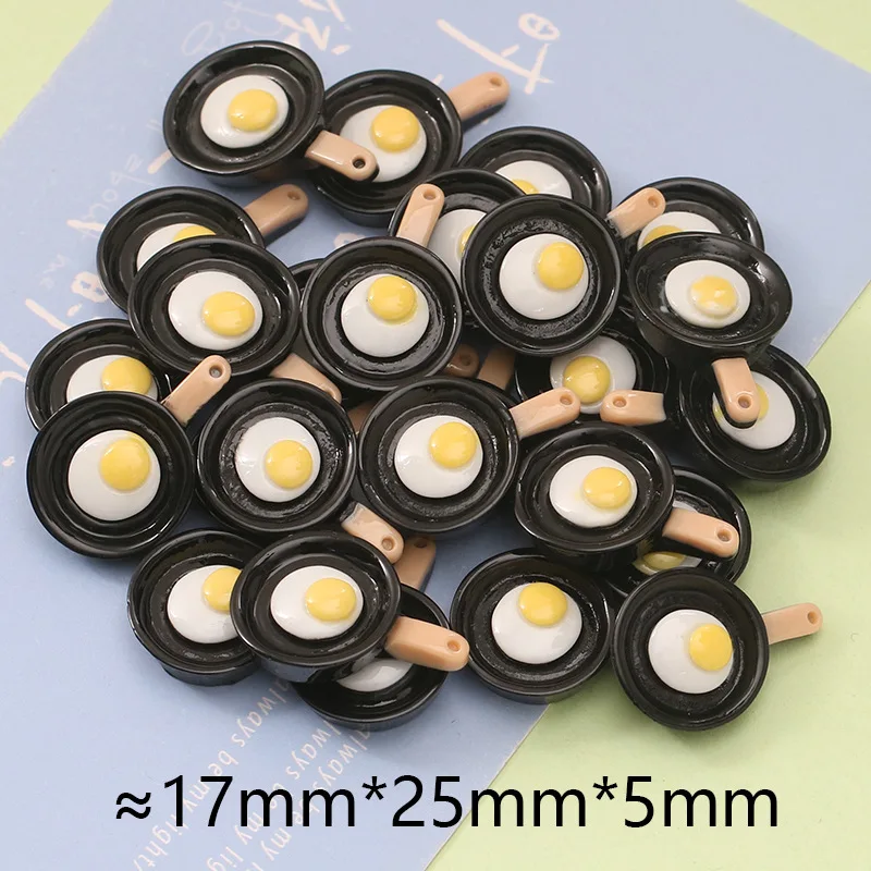 10pcs Mini Resin Simulated Waffle Ice Cream Food Cake Fried Egg Bread Chocolate For DIY Supermarket Miniature Ornaments
