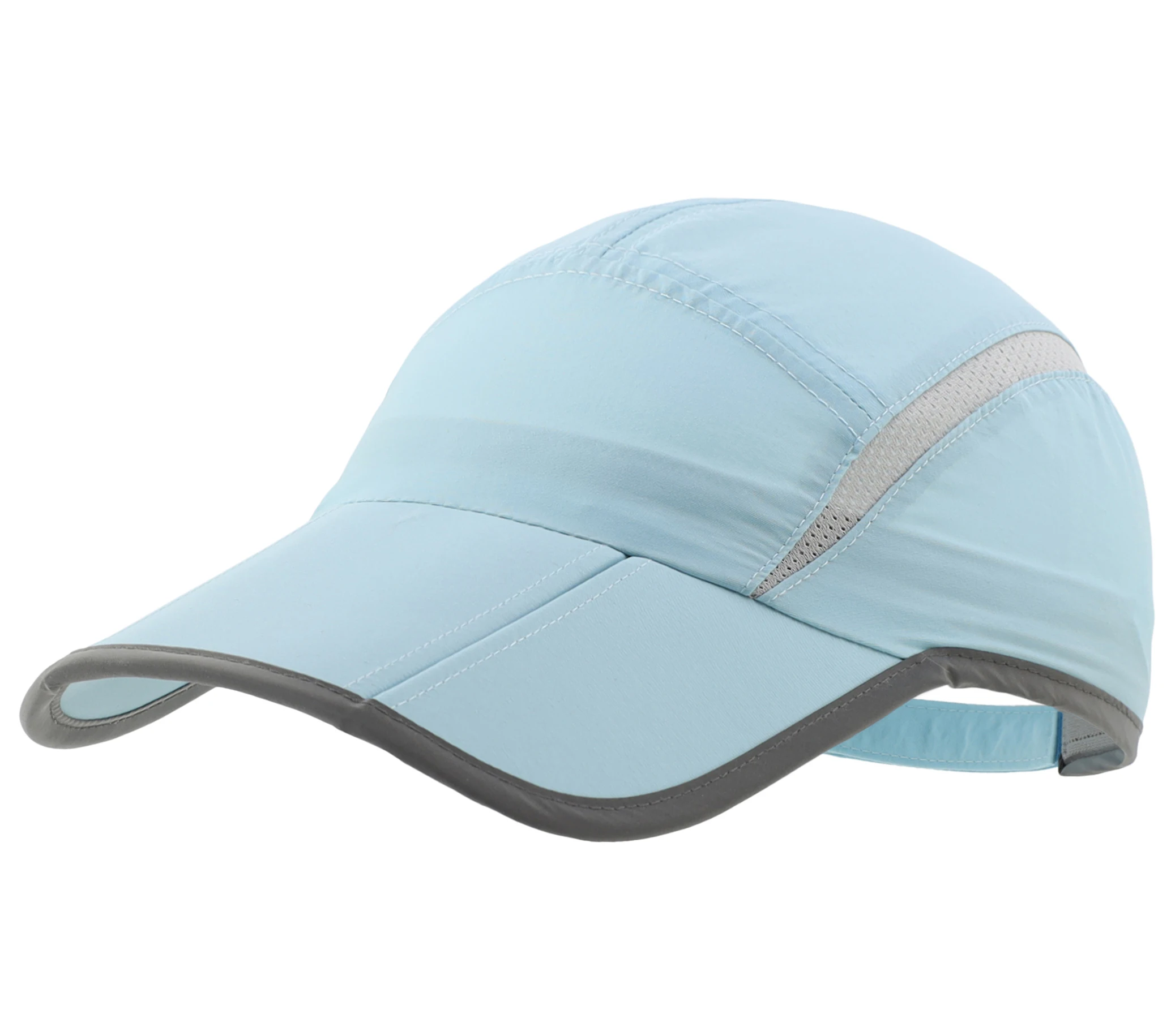 Connectyle Herren- und Damen-Sport-Baseballkappe, faltbar, Netzstoff, mit reflektierenden Streifen, atmungsaktiv, leicht, schnell trocknend, Sun Runner Cap – Detail 12
