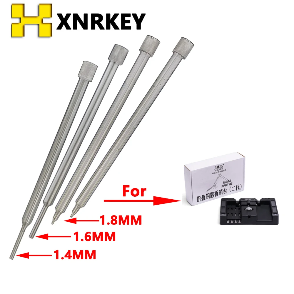 XNRKEY 10pcs/lot Replacement Pin for HUK Key Fixing Tool Flip Key Pin Remover Split Pin Fixing Disassembly Tool Locksmith Tools