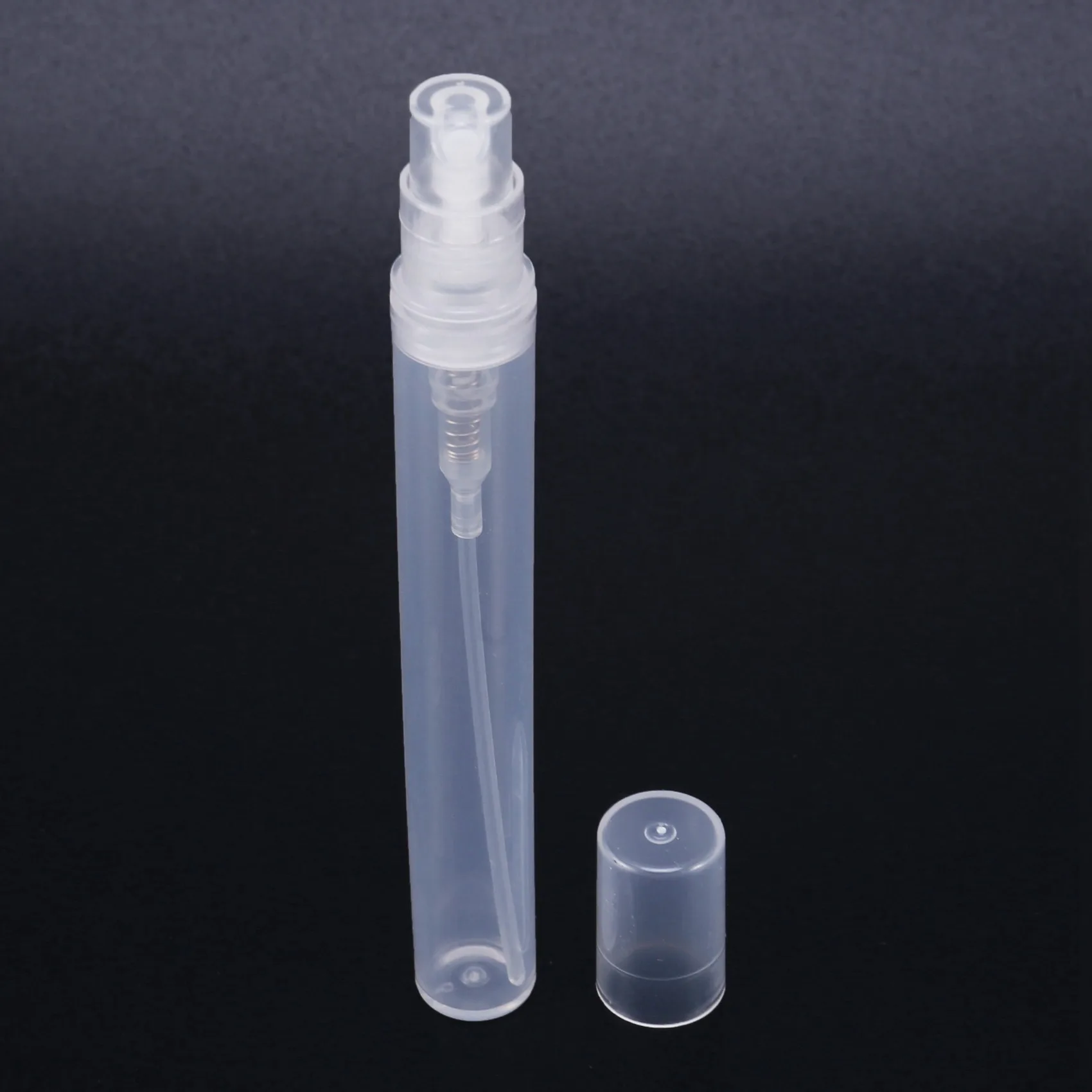 A27F-200Pcs 5Ml Empty Transparent Plastic Spray Bottle Makeup Perfume Atomizer Refillable Bottle