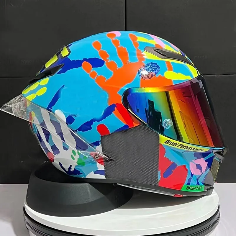 Full Face Motorcycle helmet Sun Moon pista GPRR Helmet helmet Riding Motocross Racing Motobike Helmet