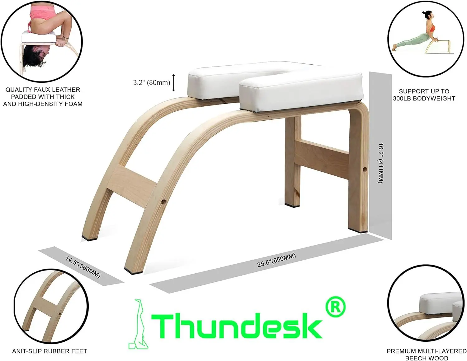 Inversion Chair,Yoga Inversion Bench Headstand Prop Upside Down Chair For Balance Training