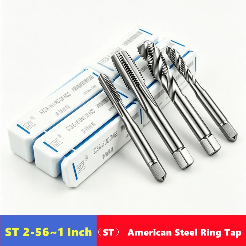 American Standard Steel Wire Thread Insert Tap 1/4, 5/16, 3/8, 1/2, Is a Specialized Tap for Threading Internal Threads into Ins