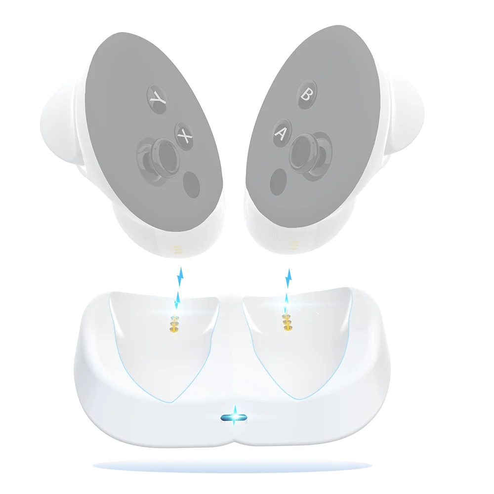 

Wireless Charging Dock for Meta Quest 3 Controller Supports 2 Controllers