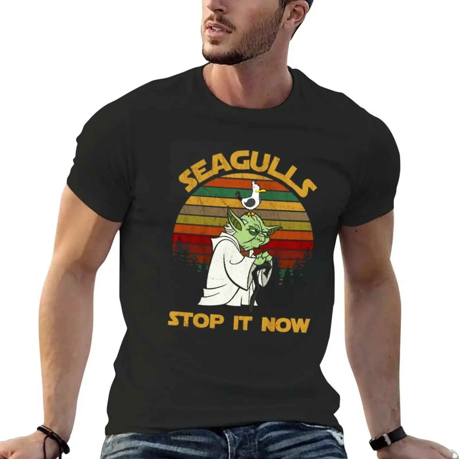 SEAGULLS STOP IT NOW T-Shirt vintage clothes new edition sports fans Short sleeve tee mens graphic t-shirts