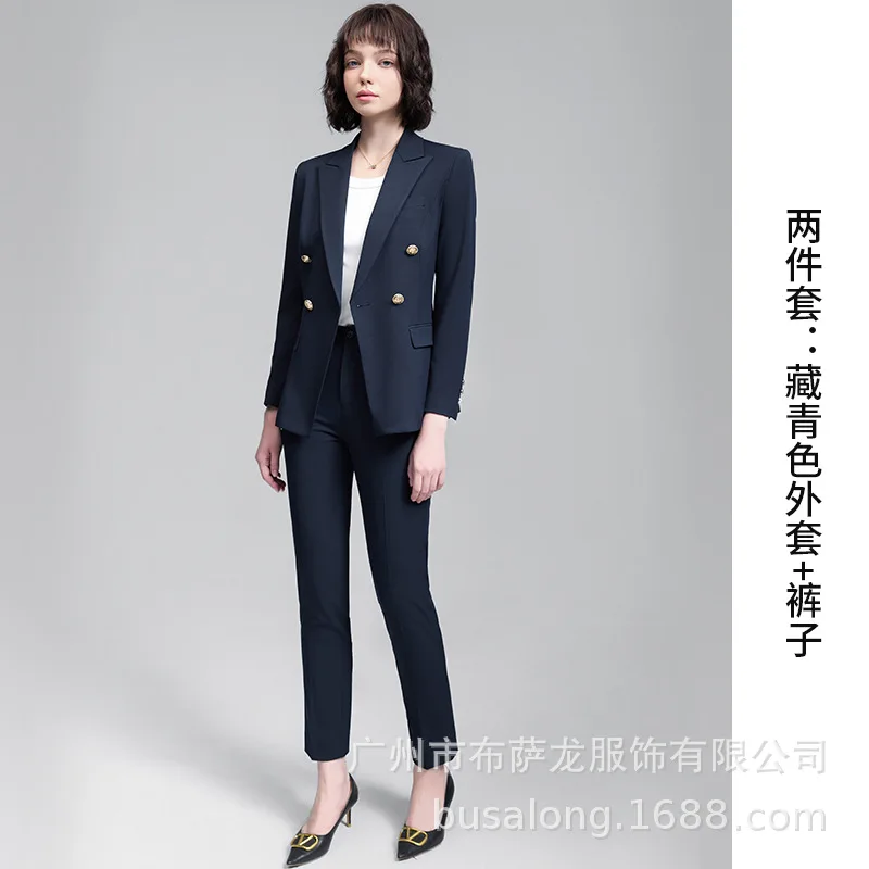 Professional Suit for Women, Autumn and Winter New Style, College Student Interview Formal Wear, High-End Manager Commuting Blaz