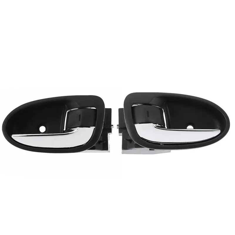 

1Pair Interior Door Handle Pull Chrome+Black For Toyota Yaris RS 2007-2010 69205-0D160-B0 69206-0D160-B0 6920652130-T48C