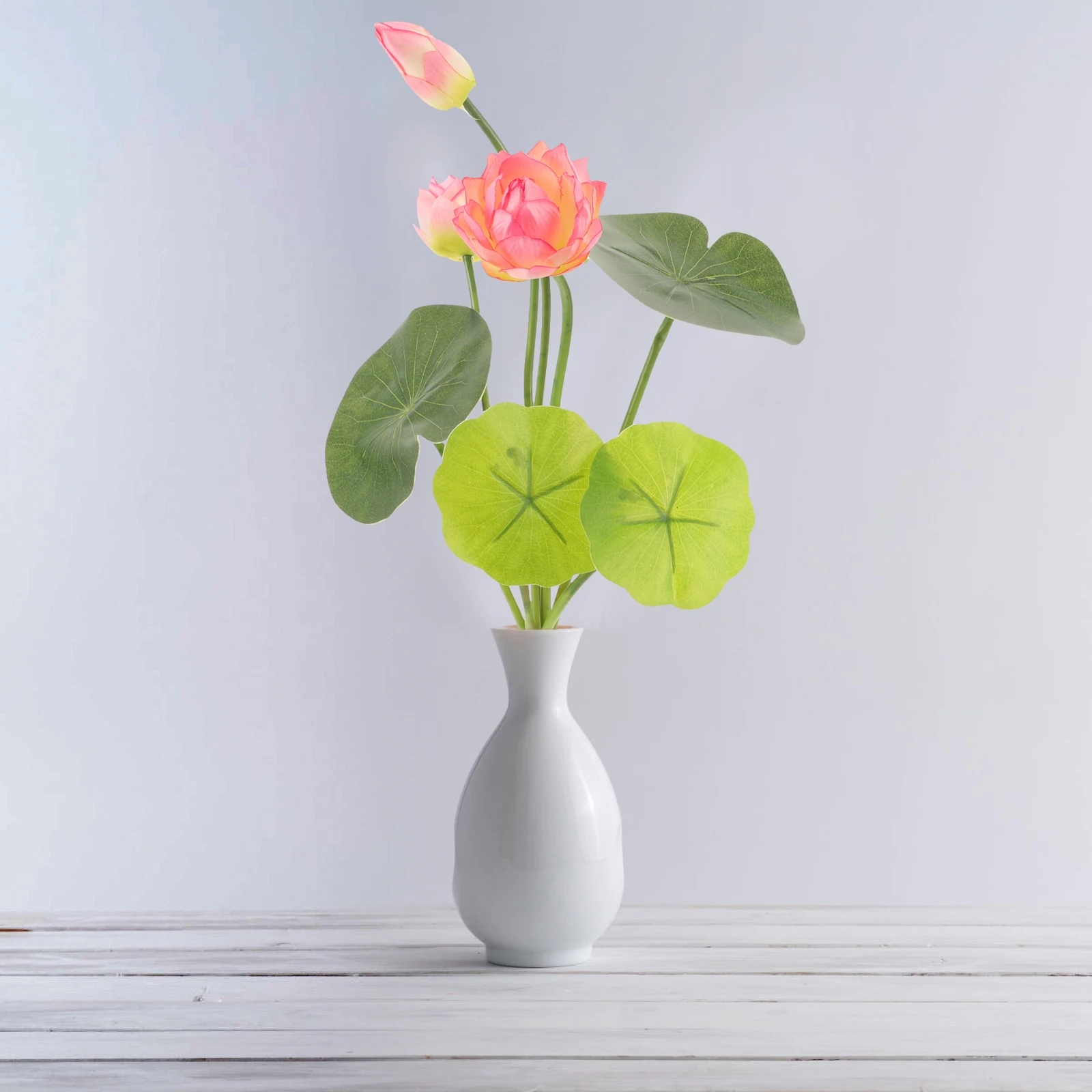 

Artificial Lotus Bouquet Decor Home Wedding Party Table Centerpiece Mini Faux Lotus Bouquet Plants Indoor