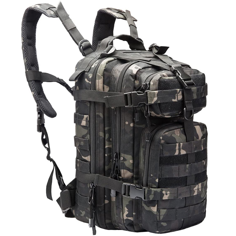  Tactical Backpack 30L Large Capacity Outdoor Camping Hiking Traveling Men's Military Style Sports Equipment Bag 