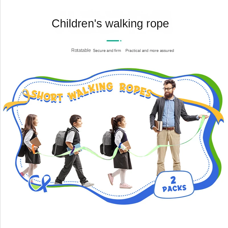 Children Outdoor Walking Rope Safety Rope Kindergarten Safety Walking Rope Color Handle Strap Children Adult Safety Walking Rope