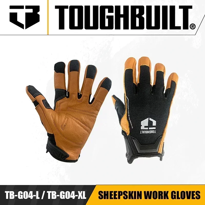TOUGHBUILT TB-G04-L / TB-G04-XL Sarung Tangan Kerja Kulit Domba Aksesori Alat Listrik Pelindung Tangan