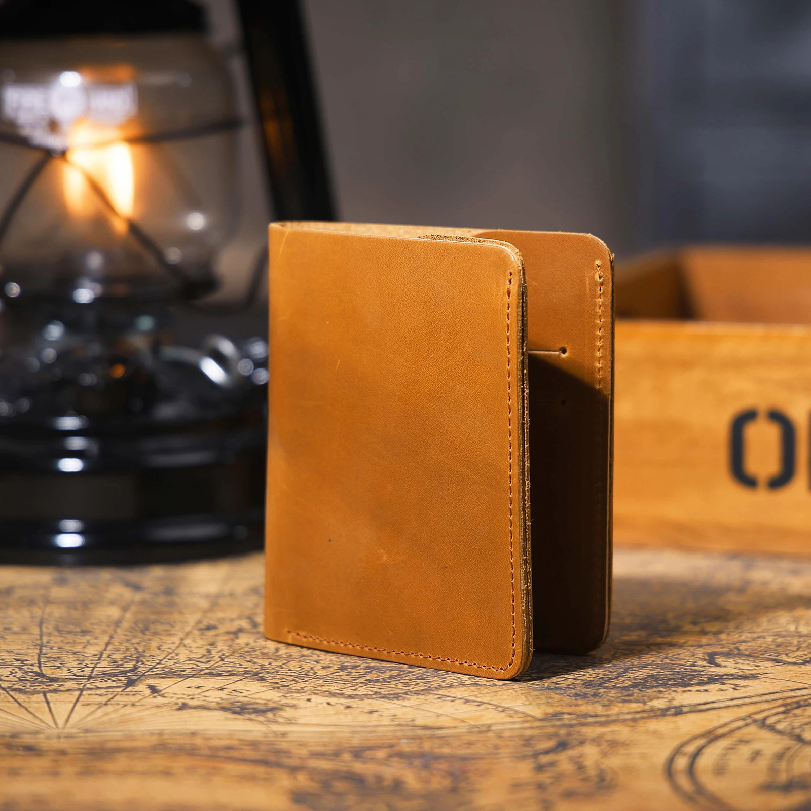 Echtes Leder Herren-Geldbörse Kartenhalter Einfache Mini-Geldbörse Perfekt zum Tragen von Bargeld & Karten – Detail 12