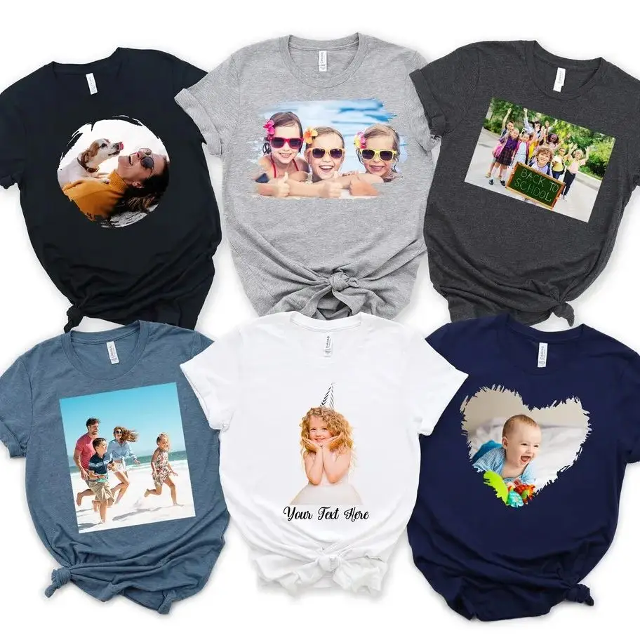 Photo Shirt Custom Sweatshirt with Photo Custom Tshirt Graphic Custom Picture Shirt Personalized Tee Custom Logo Shirt Custom Fr