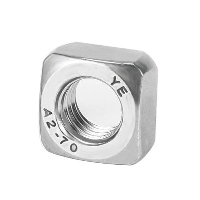 10/ 50pcs A2-70 304 stainless steel square nuts square nuts Din557 M3 M4 M5 M6 M8 M10 M12