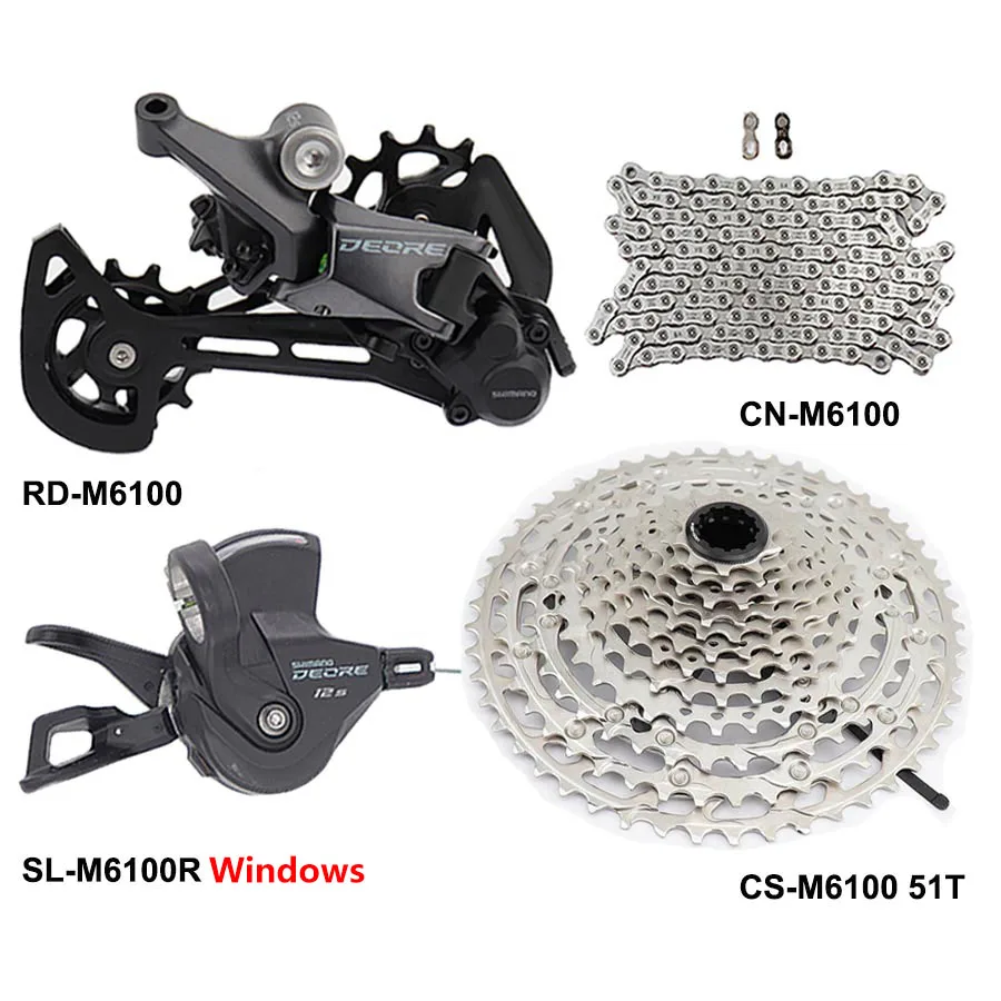 SHIMANO DEORE M6100 Groupset 12s MTB Mountain Bike 12v Shift lever