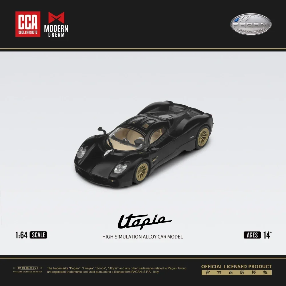 

TIME MICRO ModernDream+CCA Co Branded 1/64 Pagani Utopia Metal Alloy Diecast Car Model Boys Toy Gift Christmas