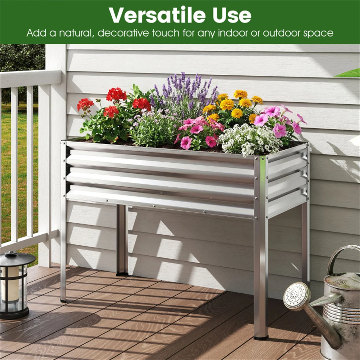 เตียงปลูกต้นไม้ยกสูงขนาด 44 นิ - Planter Raised Metal บทวิจารณ์และราคา