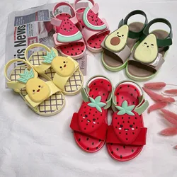 Sandales de fruits d'été pour enfants, chaussures de plage non aldes pour tout-petits, MSI parfumée mignonne, bébés filles, garçons, HMI042