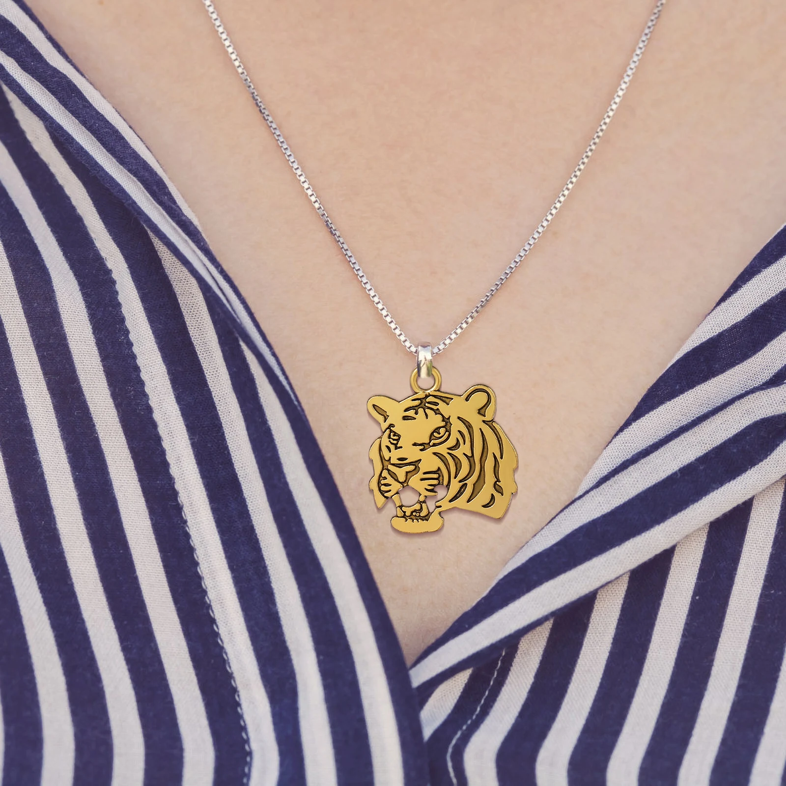 

30Pcs Tiger Head Alloy Pendant Charms DIY Jewelry Making for Necklace Bracelet Anklet Keychain Alloy Pendant Charm