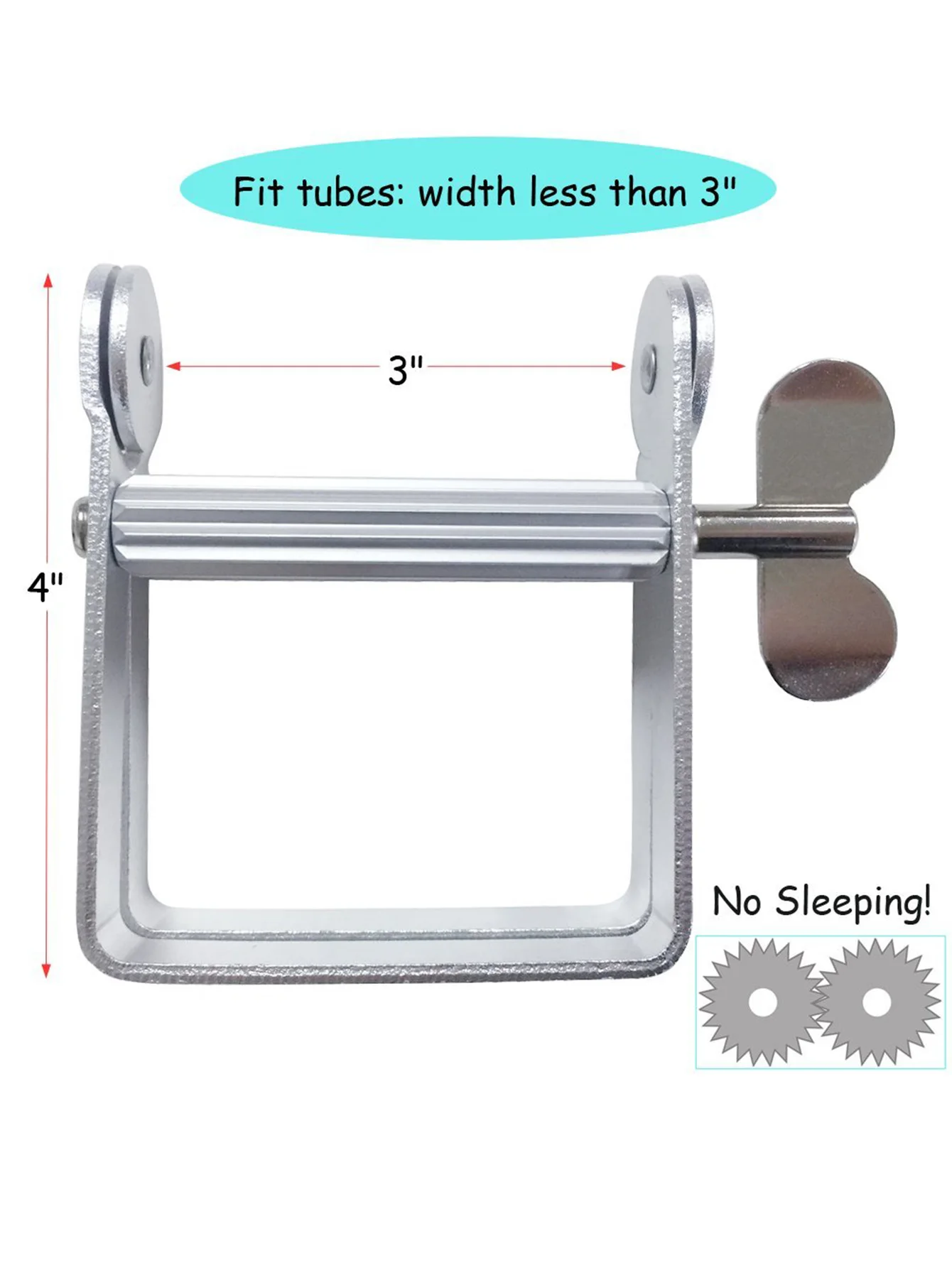 Premium Heavy Duty Stainless Steel Toothpaste Paint Tube Presser,Multi-Purpose Cosmetic & Medicine Roller Tool for H