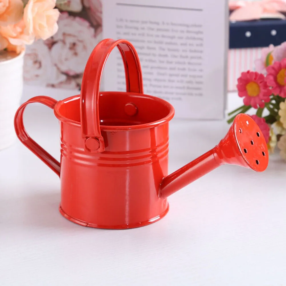 1 Pcs Watering Can Pink/Beiges/Light Green Long Mouth Design Smooth Pouring Stable Position Thick Base Watering Can