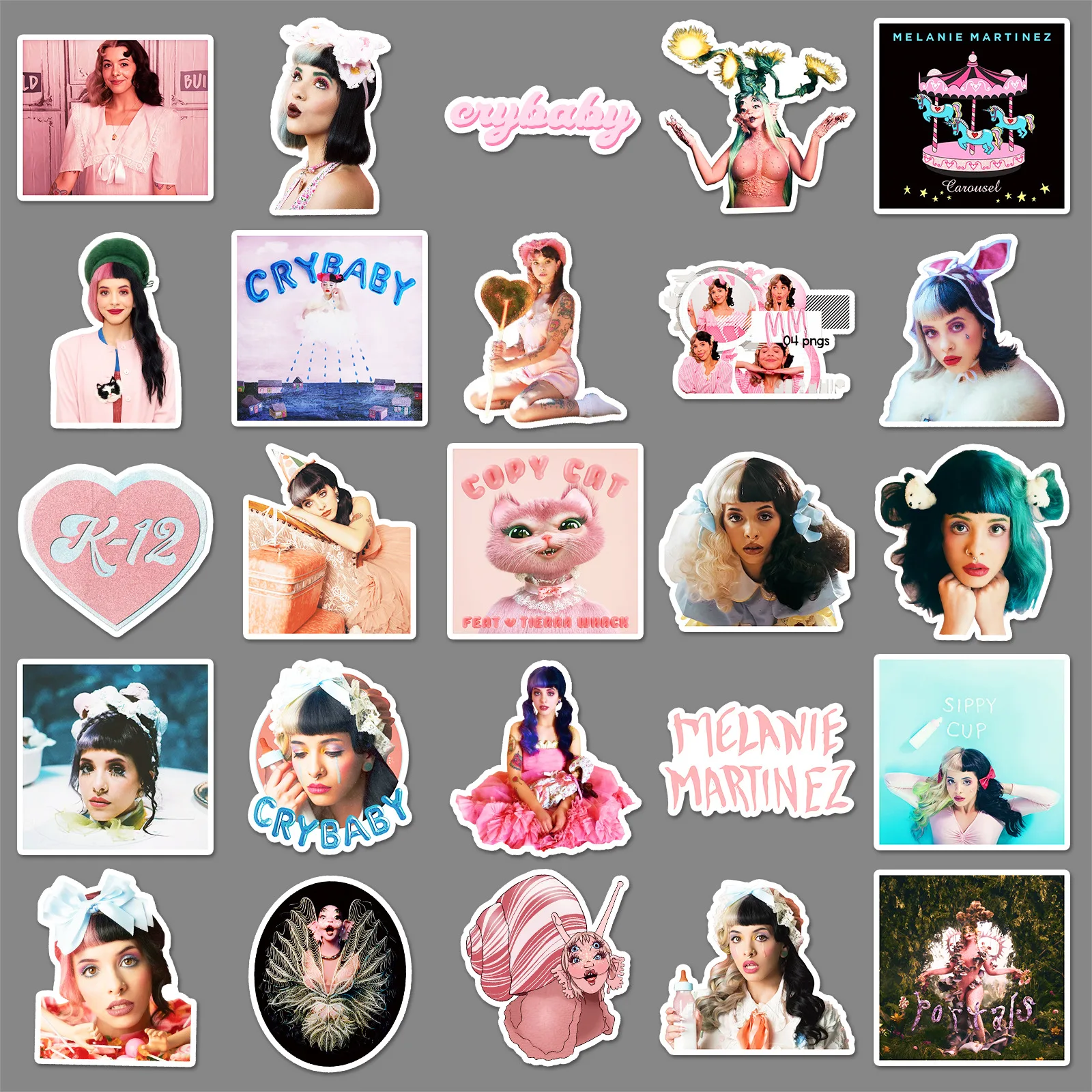 50PCS Singer Melanie Martinez Sticker Cartoon Waterproof Decal Kids Toy DIY Water Cup Stationery Box Scrapbook Laptop Graffiti