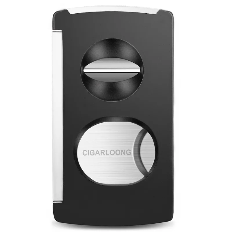 

Multi-functional Cigar Cutter Sleek Stainless Steel Blade Cigar Scissors Guillotine V-Cut For Clean Cigar Cuts