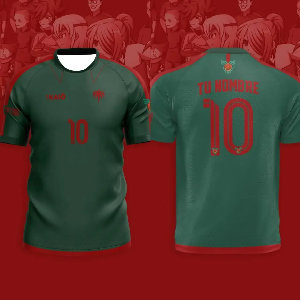 Japan Soccer Anime Jersey Inazuma Eleven Kaio Boys Girls Clothes Sports Casual Breathable Quick-Drying Oversized Daily Training image 3