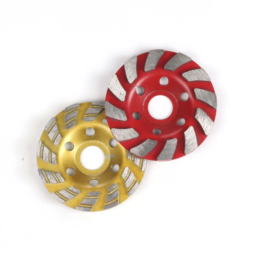 

1/2 упаковки алмазного чашечного круга, 4-дюймовая бетонная турбина, алмазное чашечное колесо, сверхмощное угловое шлифовальное колесо